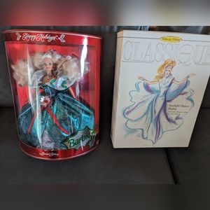 Vintage Barbie Collectables Classique Starlight 1996 #15461 Holiday 1995 #14123